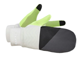 Gants Craft Unisex Adv Lumen Fleece Hybrid Glove Ash White Flumino