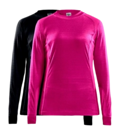 Maillot de Corps Craft Femme Core 2-Pack Baselayer Tops Black Cosmo