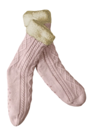 Socken De Witte Lietaer Teddy Yamuna Unisex Vieux Rose
