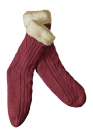 Socken De Witte Lietaer Teddy Yamuna Unisex Wine Red