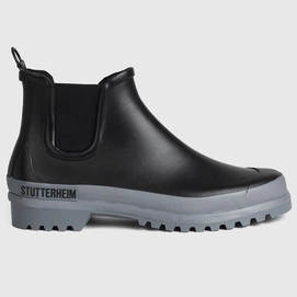 Wellington Boots Stutterheim Unisex Chelsea Rainwalker Black/Grey-Shoe size 38