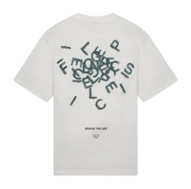 T-Shirt Filling Pieces Men Alphabet White