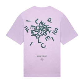 T-Shirt Filling Pieces Men Alphabet Lilac