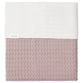 Ledikantlaken Koeka cotton fleece wafel Amsterdam Mauve