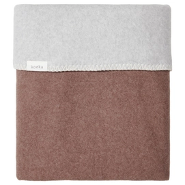 Drap pour Berceau Koeka Reversible Denver Soft Wood/Soft Grey