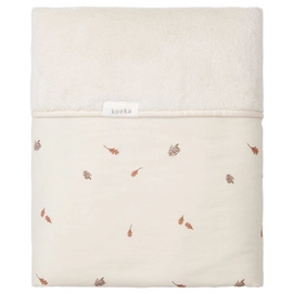 Laken für Babywiege Koeka Teddy Reversible Forest Treasures Warm White