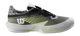 Tennis Shoe Wilson Men's Kaos Swift 1.5 2024 Pearl Blue Black Safety Yellow