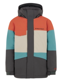 Skijacke Protest Prtpecker Jr Jungen Deep Grey Orange Ice Blue