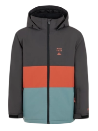 Skijacke Protest Prtskimmer Jr Jungen Deep Grey Orange Ice Blue