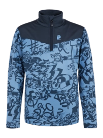 Protest Pull de Ski Garçon Prtjoep 23 Jr 1/4 Zip Top Blue Night