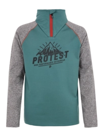 Ski Sweatshirt Protest Boys Skip Jr 1/4 Zip Top Atlantic Green