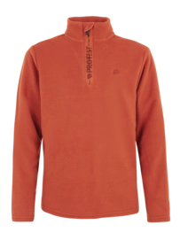 Ski Sweatshirt Protest Boys Perfecty Jr 1/4 Zip Top Brick Orange