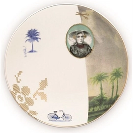 Dinerbord Pip Studio Heritage Palm White 18 cm (Set van 6)