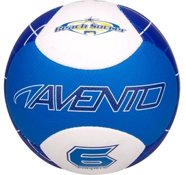 Balle de Foot de Plage Avento Soft Touch Bleu Blanc