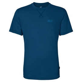 T-Shirt Jack Wolfskin Mens Crosstrail Poseidon Blue