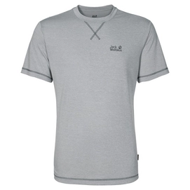 T-Shirt Jack Wolfskin Crosstrail T Silber Grau Herren