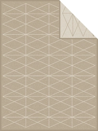 Plaid Bugatti Jacquard Decke Beige