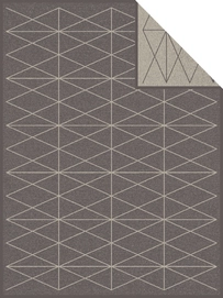 Plaid Bugatti Jacquard Decke Bruin