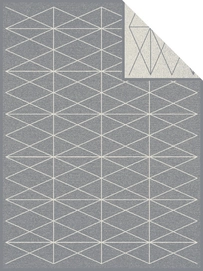 Plaid Bugatti Jacquard Decke Grijs