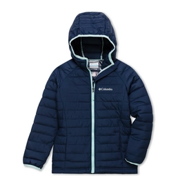 Jacke Columbia Powder Lite Hooded Nocturnal Mädchen