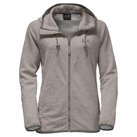 Fleecejacke Jack Wolfskin Tongari Hooded Jacket Moon Rock Damen
