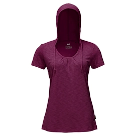 T-Shirt Jack Wolfskin Travel Hoody Wild Berry Damen