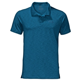 Polo Shirt Jack Wolfskin Men Travel Glacier Blue