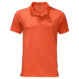 Polo Jack Wolfskin Travel Polo Homme Mango Orange