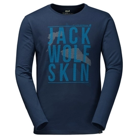 T-Shirt Jack Wolfskin Floating Ice Longsleeve Men Bleu Nuit