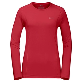 Longsleeve Jack Wolfskin Hollow Range Longsleeve True Red Damen