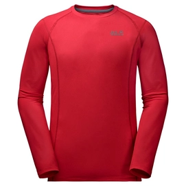 Long Sleeve T-Shirt Jack Wolfskin Men Hollow Range Ruby Red