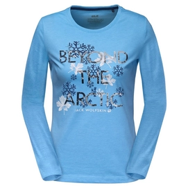 Langarmshirt Jack Wolfskin Ice Crystal Longsleeve Women Light Sky Damen