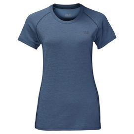 T-Shirt Jack Wolfskin Hydropore Athletic T Femme Ocean Wave