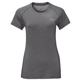 T-Shirt Jack Wolfskin Hydropore Athletic T Femme Tarmac Grey