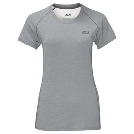 T-Shirt Jack Wolfskin Hydropore Athletic T Femmes Alloy