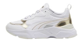 PUMA Women Cassia Metallic Shine PUMA White PUMA Gold PUMA Silver Vapor Gray