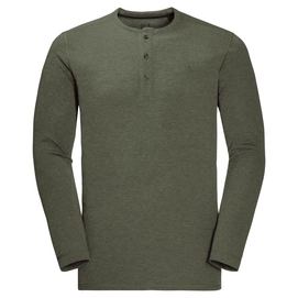 Long Sleeve T-Shirt Jack Wolfskin Men Moro Henley Woodland Green