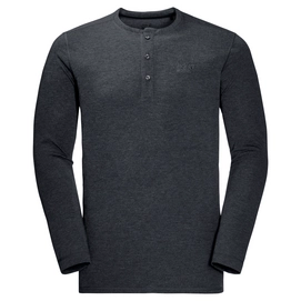 Long Sleeve T-Shirt Jack Wolfskin Men Moro Henley Phantom