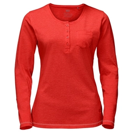 Jack Wolfskin Essential Longsleeve Women Fiery Red