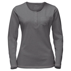 Chemise Jack Wolfskin Essential Longsleeve Women Tarmac Grey