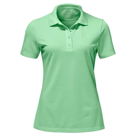 Polo Jack Wolfskin Pique Polo Femme Spring Green