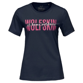 T-Shirt Jack Wolfskin Slogan T Femme Midnight Blue