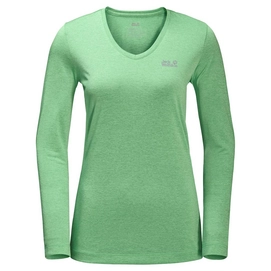 Long Sleeve T-Shirt Jack Wolfskin Women Crosstrail Spring Green