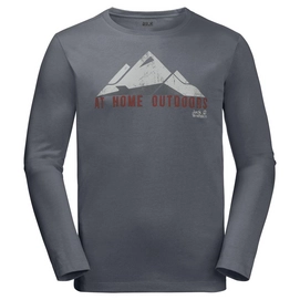 Longsleeve Jack Wolfskin Holmenkollen Longsleeve Pebble Grau