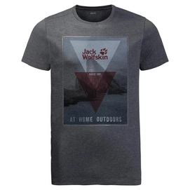 T-Shirt Jack Wolfskin Mountain T Ebony Herren