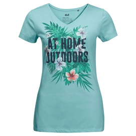 T-Shirt Jack Wolfskin Womens At Home Aqua