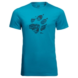 T-Shirt Jack Wolfskin Mens Paw Blue Reef