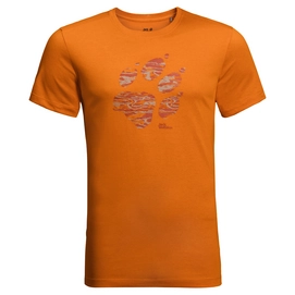 T-Shirt Jack Wolfskin Mens Paw Desert Orange