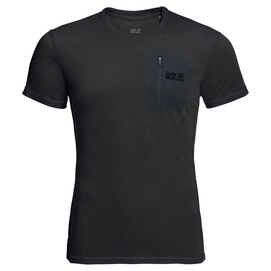 T-Shirt Jack Wolfskin Mens Somers Track Black