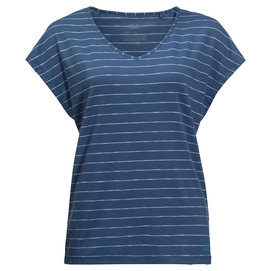T-Shirt Jack Wolfskin Women Travel Striped Ocean Wave Stripes